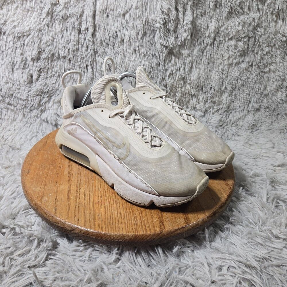Nike Air Max 2090 Sneakers Men Size 8 Retro White Low Top Lace Up Running Shoes